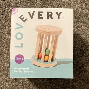NWT LOVEVERY Montessori Rolling Rattle